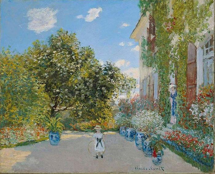 Claude Monet The Artist's House at Argenteuil oil painting picture